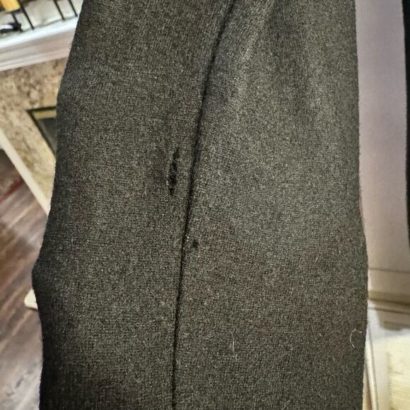 Helmut Lang FLAWED Dolman Sonar Wool Cowl Neck LS Asymmetrical Dress Black Large - Picture 11 of 12